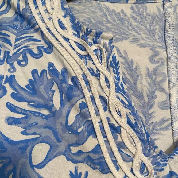 Lilly Pulitzer Brewster Sheath Cotton T-Shirt Dress Blue Women XXS NWOT - Picture 5 of 13